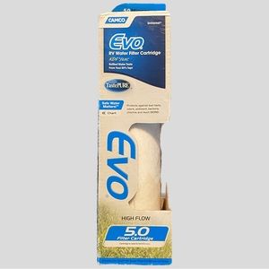 Camco EVO TastePure Universal RV Water Filter Cartridge KDF/GAC High Flow 5.0 m